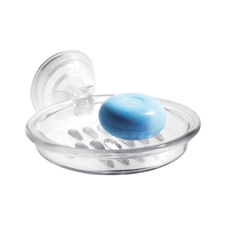Interdesign iDesign Power Lock Clear Plastic Soap Dish 51820
